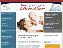 Tablet Screenshot of gynecologistdubai.com